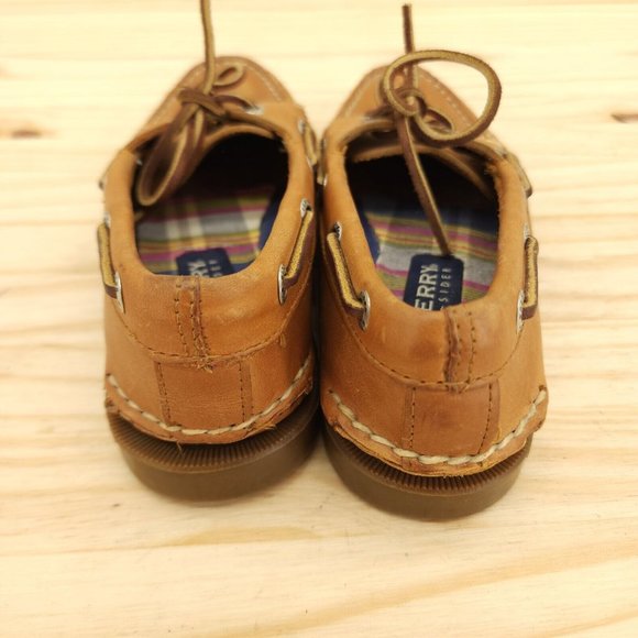 Sperry Women's Classic Boat Shoes Sz 6.5 Brown Leather Chic Outdoor Deck Loafers - Picture 4 of 9